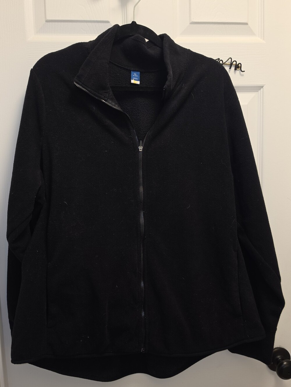 Women's Old Navy XXL Black Full-Zip Fleece Jacket